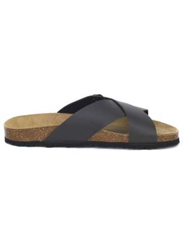 BABUNKERS Family Leren slippers bruin