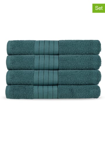 Good Morning 4-delige set: handdoeken groen