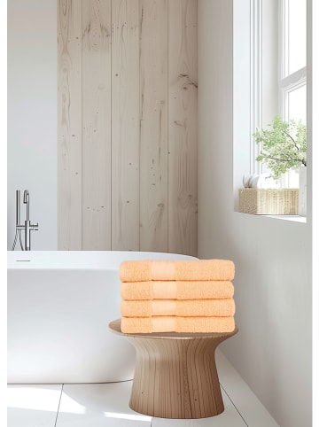 Good Morning 4-delige set: handdoeken oranje
