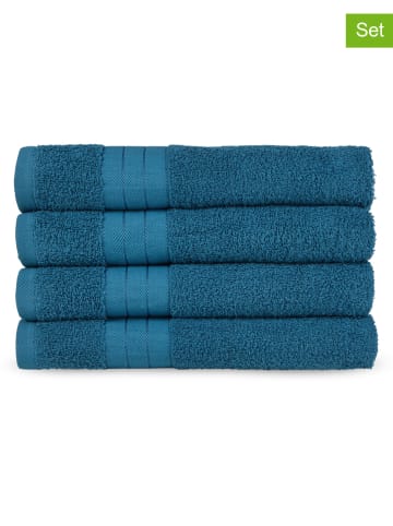 Good Morning Ręczniki (4 szt.) w kolorze morskim do rąk