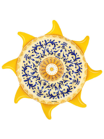 Bestway Wyspa "Mediterrane Sonne" w kolorze żółtym do pływania - Ø 226 cm