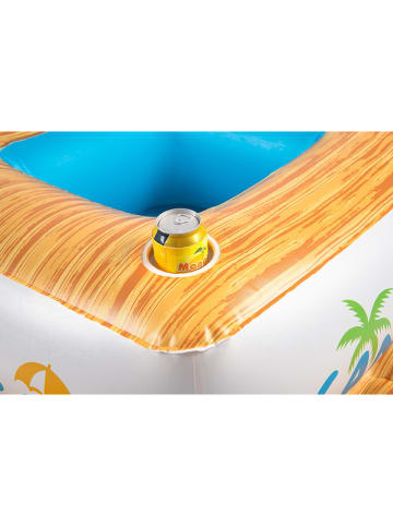 Bestway Badeinsel "Sandbar" in Weiß/ Sand - (L)242 x (B)242 cm