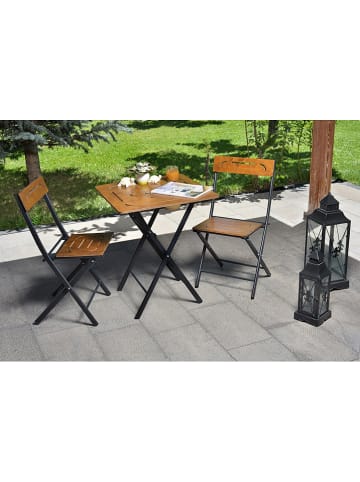 FLORIANE GARDEN 3-delige tuinmeubelset bruin