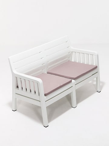 FLORIANE GARDEN Gartensofa in Weiß - (B)126 x (H)79 x (T)65 cm