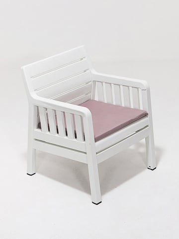 FLORIANE GARDEN Tuinfauteuil wit - (B)66 x (H)79 x (D)65 cm