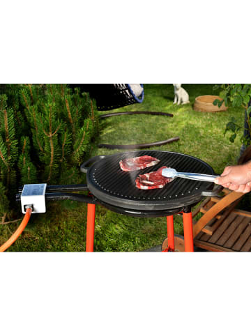 FLORIANE GARDEN BBQ-Grill in Schwarz - (H)84 x Ø 45 cm