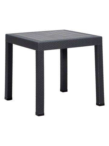 FLORIANE GARDEN Gartentisch in Schwarz - (B)80 x (H)75 x (T)80 cm