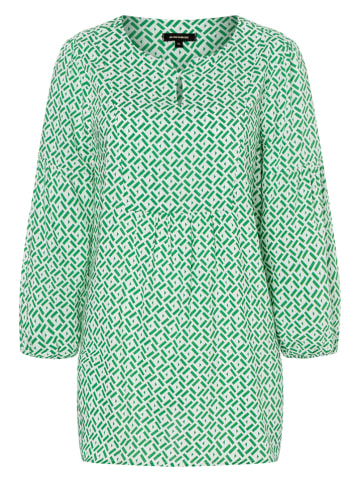 More & More Blouse groen/wit