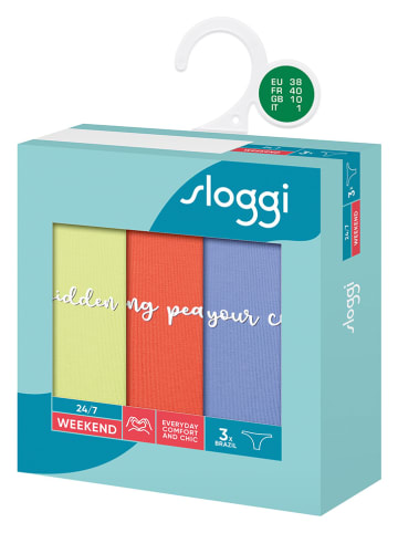 Sloggi 3-delige set: strings meerkleurig