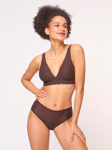 Sloggi Figi high waist w kolorze ciemnobrązowym
