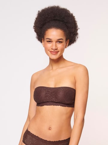 Sloggi Biustonosz bandeau w kolorze ciemnobrązowym