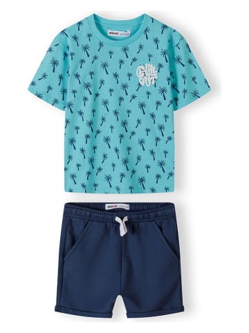 Minoti 2tlg. Outfit in Hellblau/ Dunkelblau