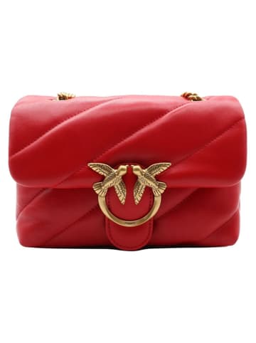 Pinko Leren schoudertas rood - (B)22 x (H)15 x (D)10 cm