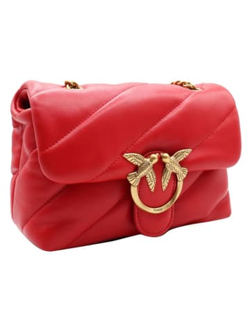 Pinko Leder-Umhängetasche in Rot - (B)22 x (H)15 x (T)10 cm