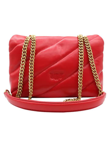 Pinko Leren schoudertas rood - (B)22 x (H)15 x (D)10 cm