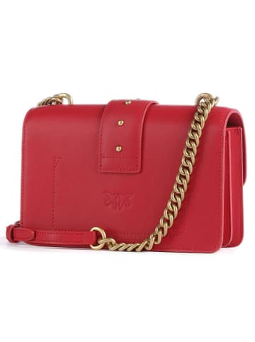 Pinko Leren schoudertas rood - (B)21 x (H)14 x (D)6 cm