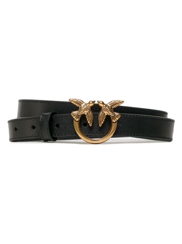 Pinko Leder-Gürtel in Schwarz