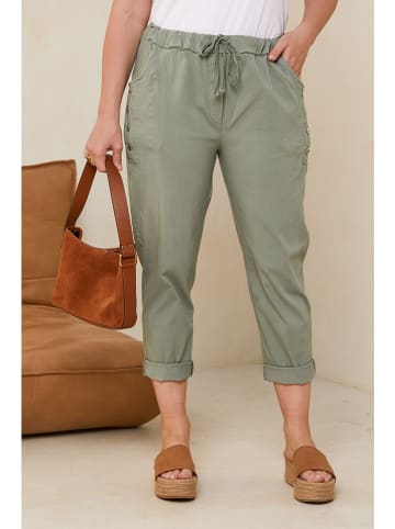 Curvy Lady Spodnie w kolorze khaki