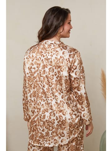 Curvy Lady Blouse camel/crème