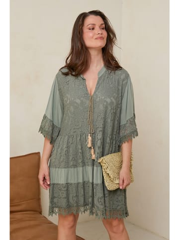 Curvy Lady Kleid in Khaki