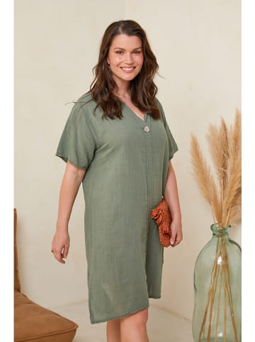 Curvy Lady Kleid in Khaki