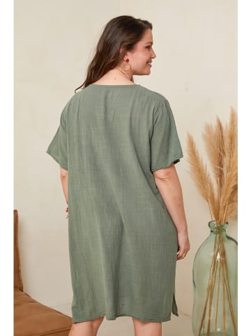 Curvy Lady Kleid in Khaki