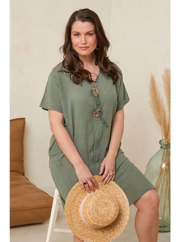 Curvy Lady Kleid in Khaki