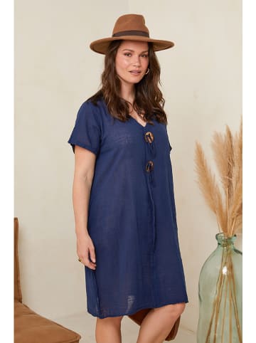 Curvy Lady Kleid in Dunkelblau