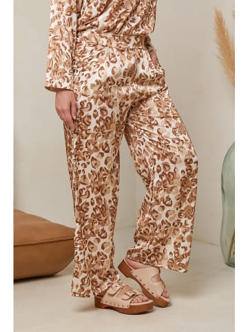 Curvy Lady Broek camel/crème