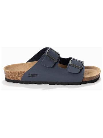 Sunbay Slippers "Trefle" donkerblauw