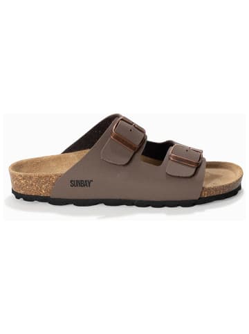 Sunbay Slippers "Trefle" bruin