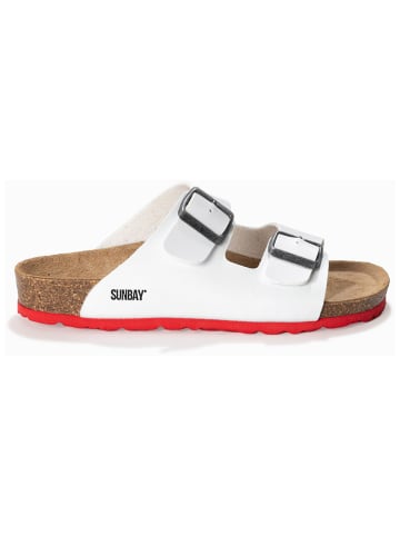 Sunbay Slippers "Trefle" wit