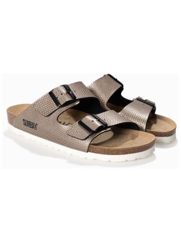 Sunbay Pantoletten "Trefle" in Taupe