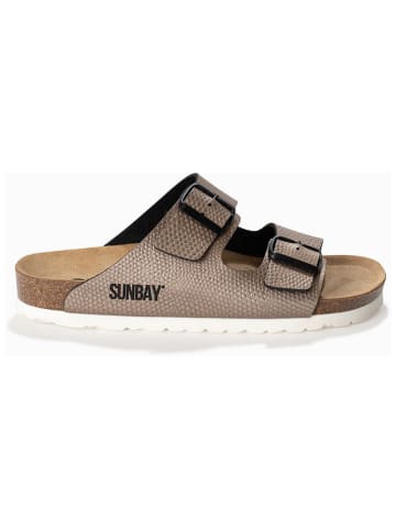 Sunbay Pantoletten "Trefle" in Taupe