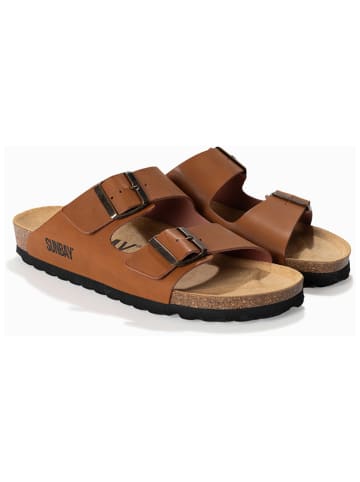 Sunbay Slippers "Trefle" camel