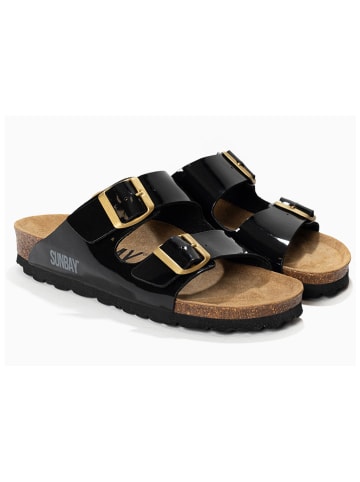 Sunbay Pantoletten "Trefle" in Schwarz