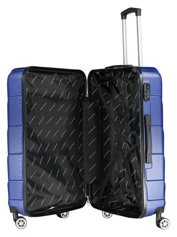 Canadian Peak 3tlg. Hardcase-Trolleyset "Salamanqueak" in Blau