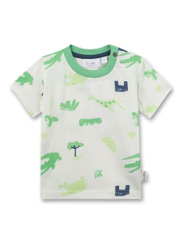 Sanetta Kidswear Shirt in Grün/ Weiß