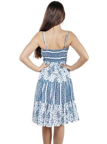 Isla Bonita by SIGRIS Kleid in Blau/ Weiß