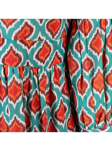 Isla Bonita by SIGRIS Kleid in Türkis/ Rot