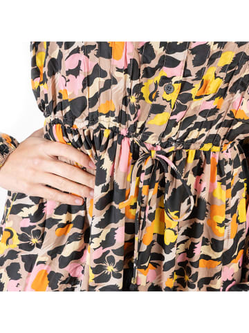 Isla Bonita by SIGRIS Kleid in Rosa/ Schwarz/ Gelb