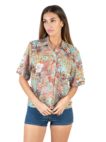 Isla Bonita by SIGRIS Blouse turquoise/oranje