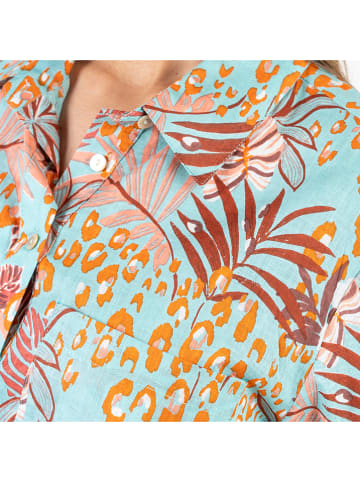 Isla Bonita by SIGRIS Blouse turquoise/oranje