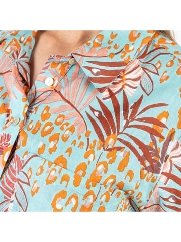 Isla Bonita by SIGRIS Bluzka w kolorze turkusowo-pomarańczowym