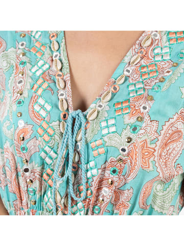 Isla Bonita by SIGRIS Sukienka w kolorze turkusowym