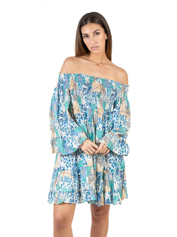 Isla Bonita by SIGRIS Kleid in Blau/ Türkis