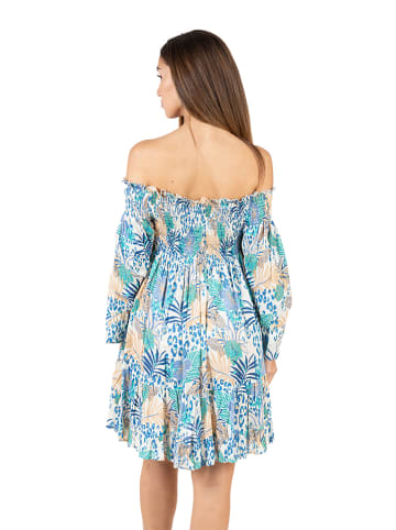 Isla Bonita by SIGRIS Kleid in Blau/ Türkis