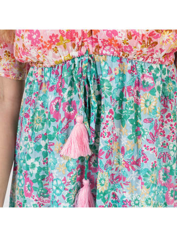Isla Bonita by SIGRIS Sukienka w kolorze turkusowo-różowym