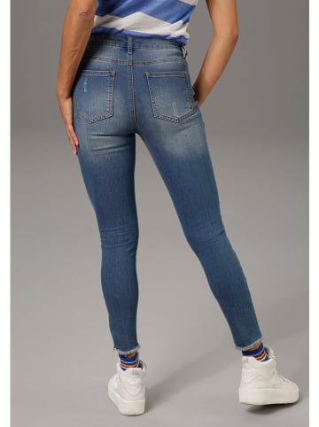 Aniston Spijkerbroek - skinny fit - blauw