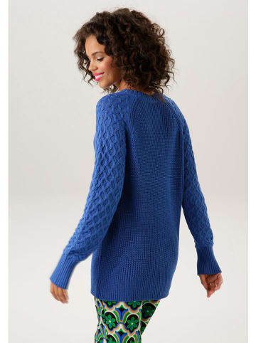 Aniston Sweter w kolorze niebieskim